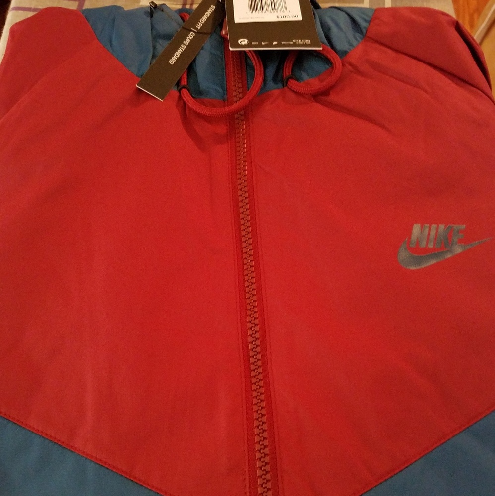 Men's Nike Windrunner Jacket (Wine & teal green)